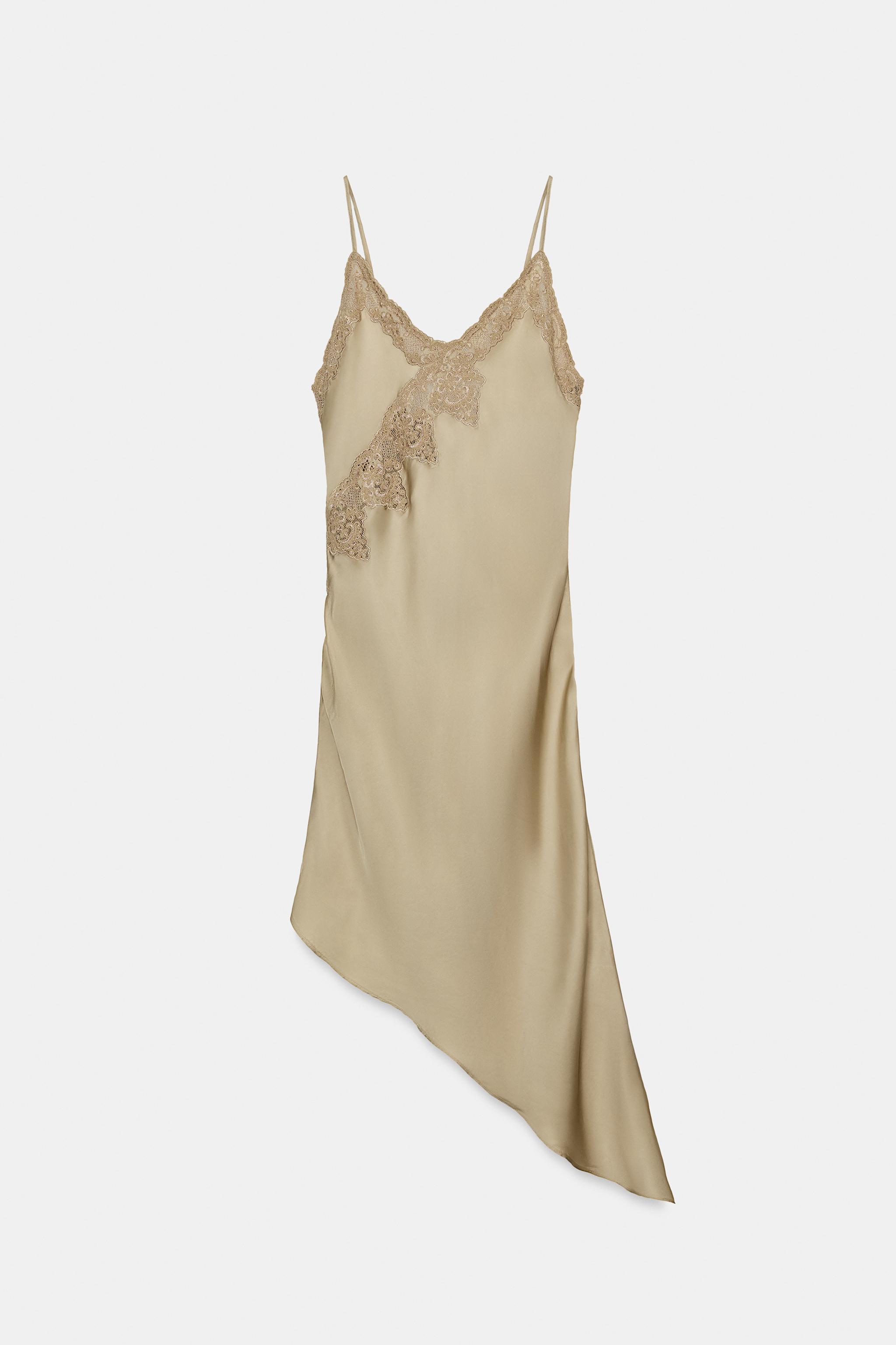 ZW COLLECTION ASYMMETRIC SATIN DRESS